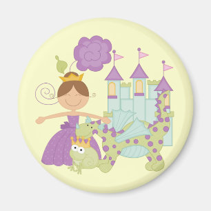 Brunette Princess Magnet