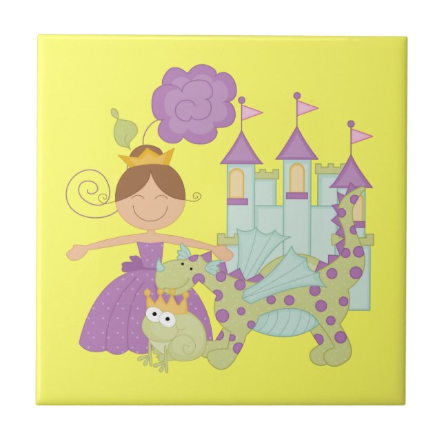 Brunette Princess Tile (Front)
