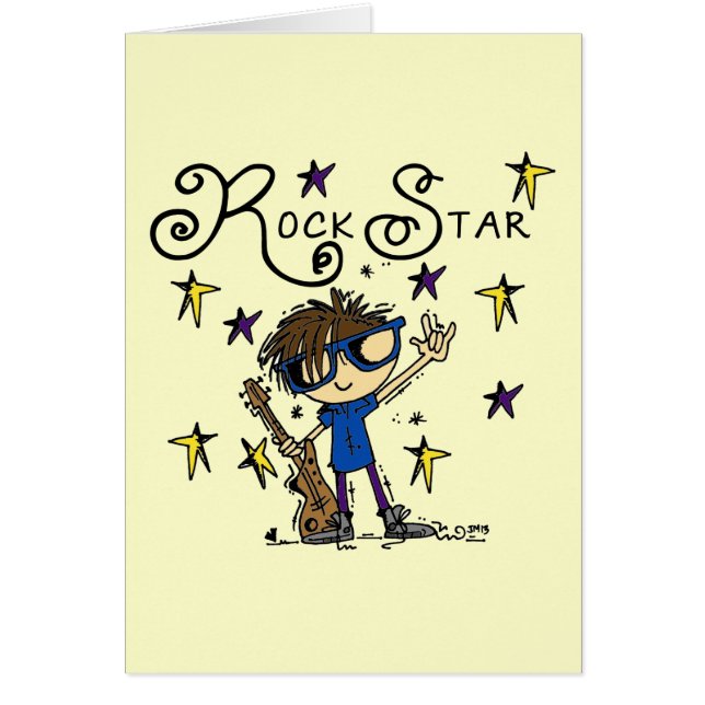 Brunette Rock Star (Front)