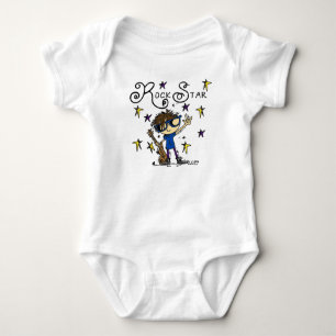 Brunette Rock Star Baby Bodysuit