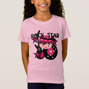 Brunette Rock Star Girl T-Shirt