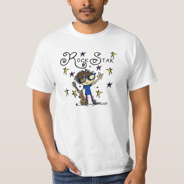 Brunette Rock Star T-Shirt (Front)