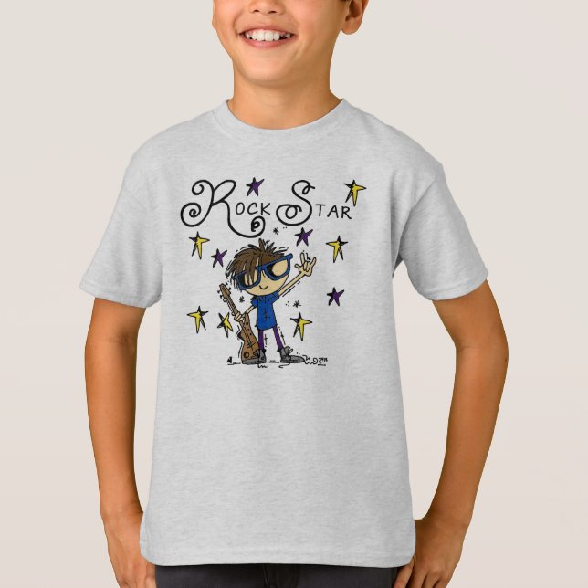 Brunette Rock Star T-Shirt (Front)