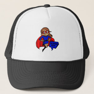 brunette super mum trucker hat