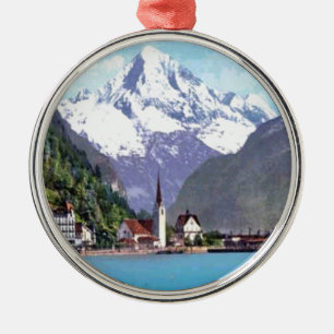 Brunnen, Lake Lucerne Metal Tree Decoration