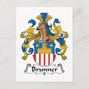 Brunner Family Crest Postcard