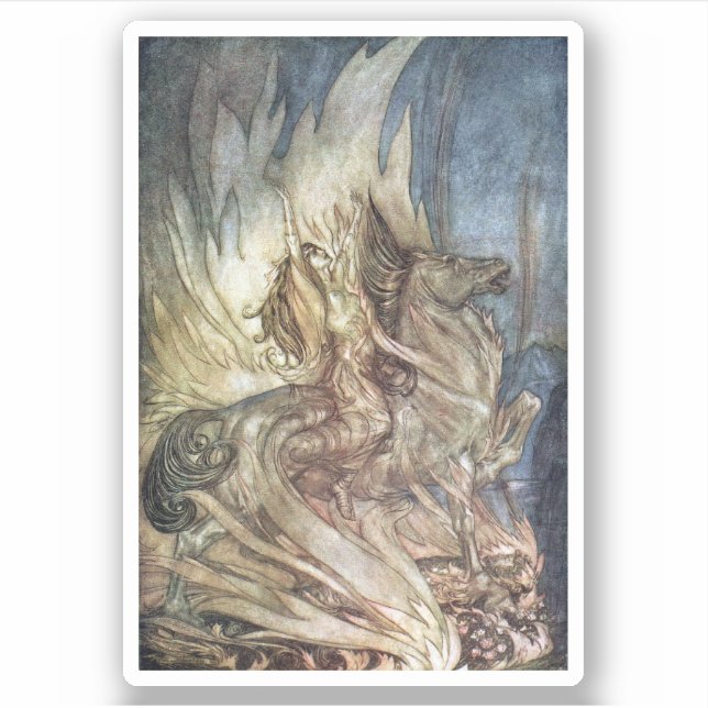 Brünnhilde and the funeral pyre of Siegfried (Front)