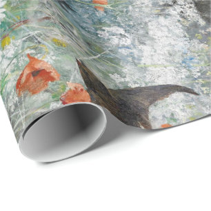 Bruno Andreas Liljefors Vintage Common Swifts Wrap Wrapping Paper