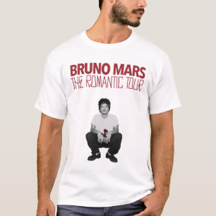 Bruno Mars The Romantic Tour 2026 Rose T-Shirt