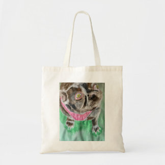 Bruno the bulldog tote bag