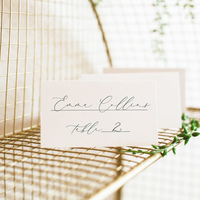 BRUNSWICK CREST Wedding  Place Card (Creator Uploaded)