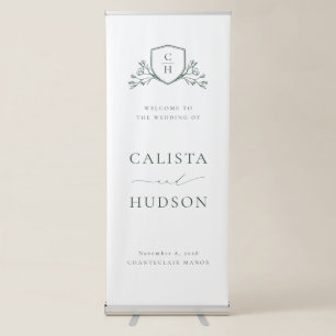 BRUNSWICK CREST Wedding Welcome Retractable Banner