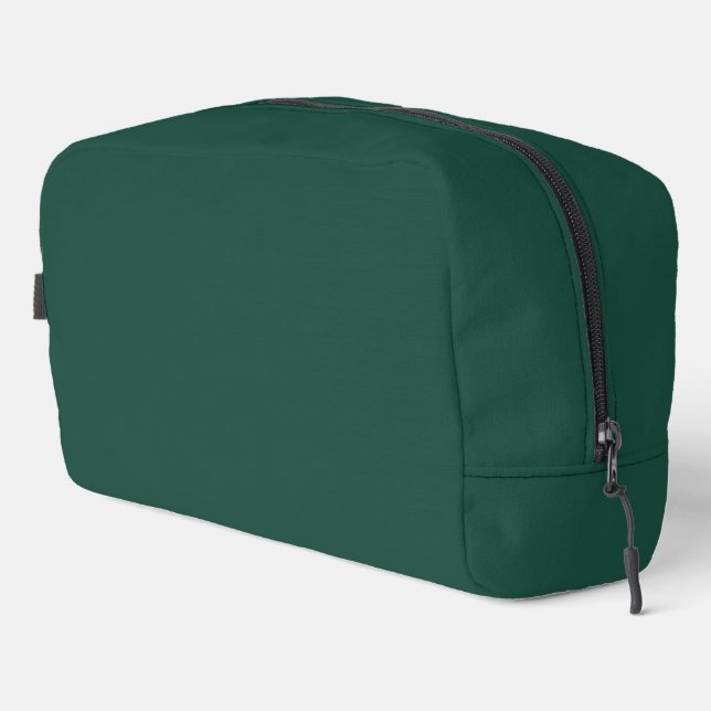 Brunswick Green Solid Colour Dopp Kit (Right Corner)