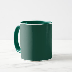 Brunswick green (solid colour) mug