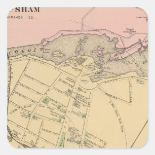 Brunswick, Topsham Square Sticker