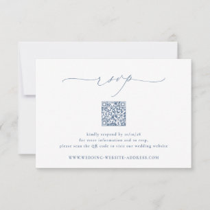 BRUNSWICK Wedding QR Code RSVP Card