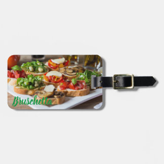 Bruschetta Antipasti with beans and arugula, Luggage Tag