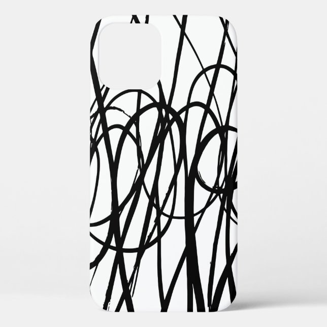 Brush abstract pattern. Grunge texture. Background Case-Mate iPhone Case (Back)