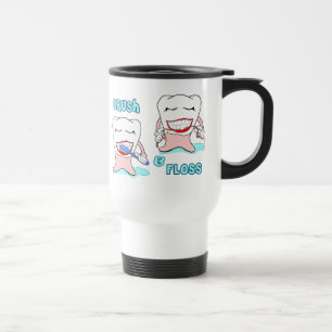 Brush and Floss Travel Mug