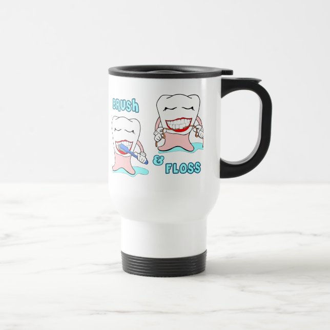 Brush and Floss Travel Mug (Right)