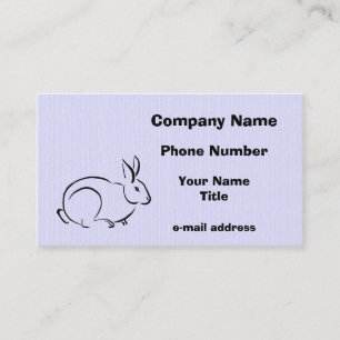 Brush Art Rabbit Business Card