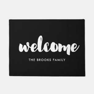 Brush font Welcome Doormat