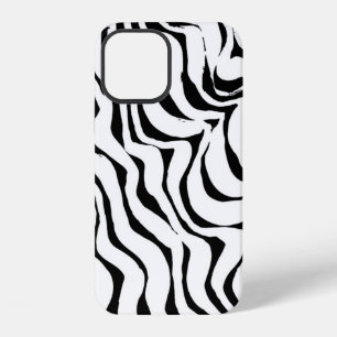 Brush grunge pattern. White and black vintage. abs iPhone 12 Case