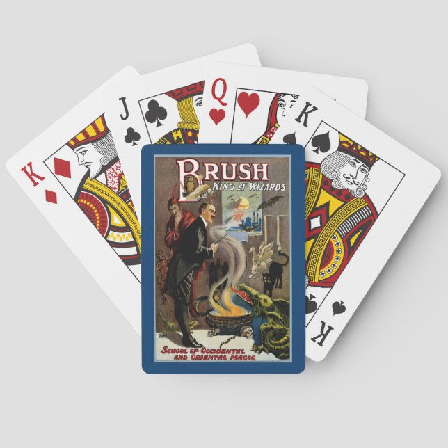 Brush ~ King of Wizards Playing Cards (Back)