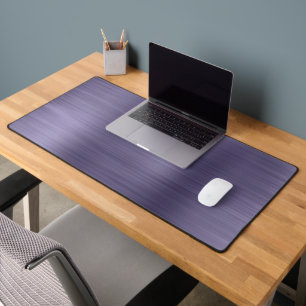 Brush Metallic Purple Desk Mat