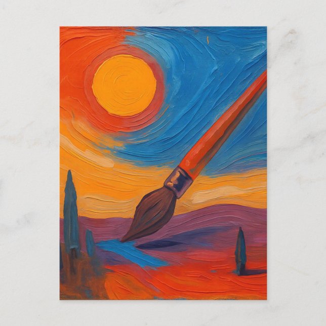 Brush of Dreams Postcard (Front)