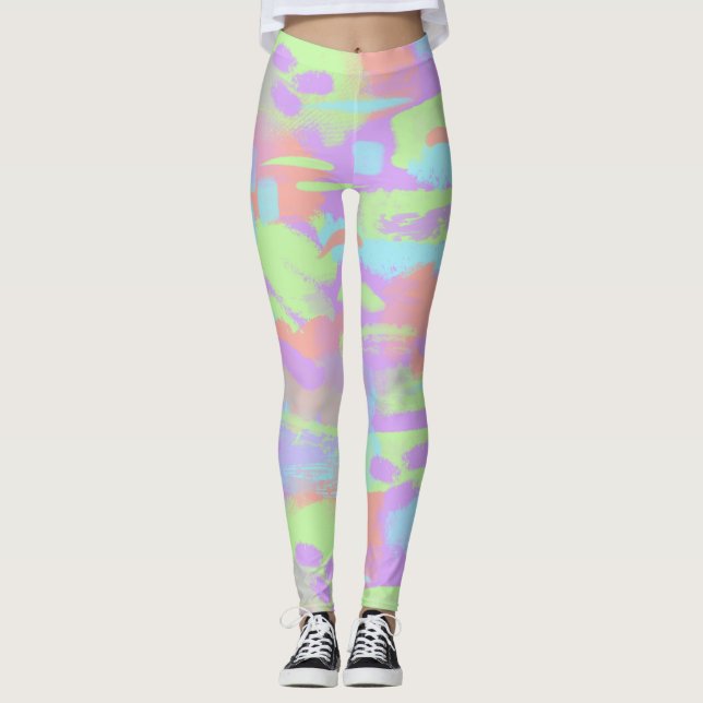 Brush Pattern Leggings (Front)