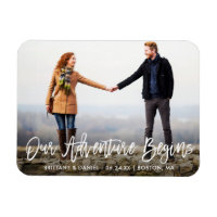 Brush Script Adventure Save The Date Photo