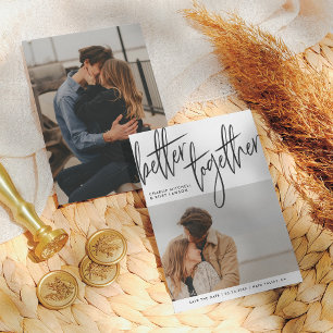 Brush Script Better Together Save The Date Photo