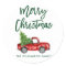 Brush Script Christmas Truck Envelope Seal G