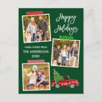 Brush Script Craft Tape Vintage Truck Holiday