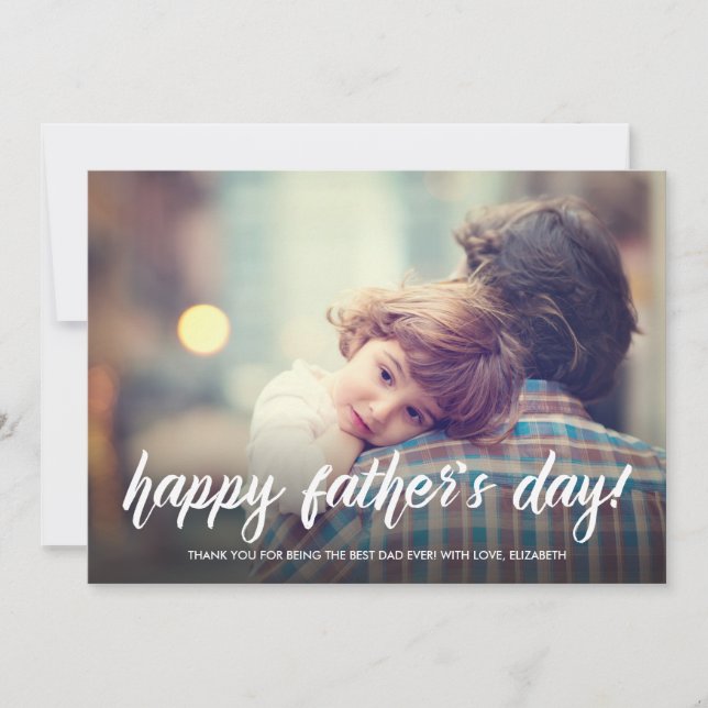 Brush Script Father's Day Card (Front)