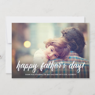 Brush Script Father's Day Card