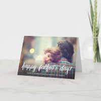 Brush Script Father's Day Card