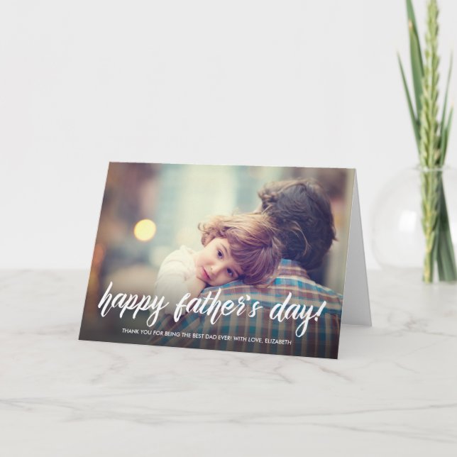 Brush Script Father's Day Card (Front)