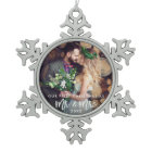 Brush Script First Christmas as Mr. & Mrs. Wedding