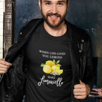 Brush Script Limoncello Lemons Black