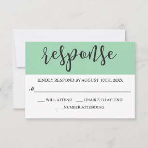 Brush Script Modern RSVP