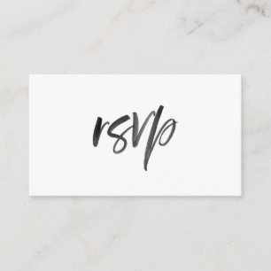 Brush Script Wedding RSVP Enclosure Card
