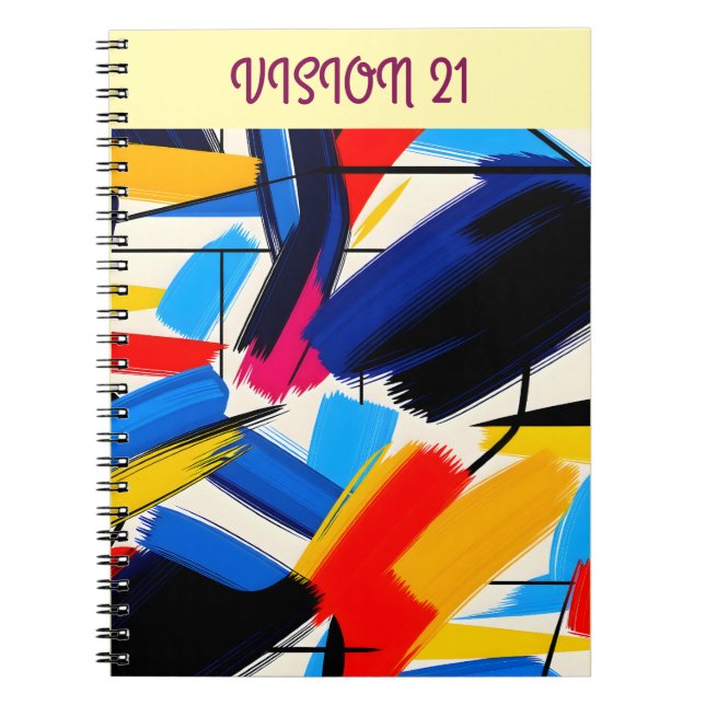 Brush Stroke Art Notebook (Front)