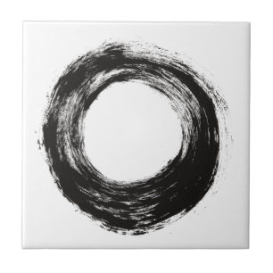 Brush stroke circle texture tile