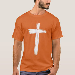 Brush Stroke CrossNovelty Faith T-Shirt