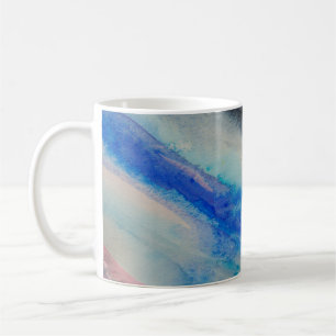 brush stroke, painting Abstract watercolor colorf Coffee Mug