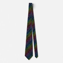 Brush Stroke Rainbow Striped Black Two-sided