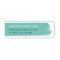 Brush stroke return address label