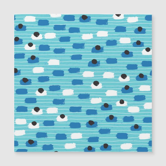 Brush stroke seamless pattern, hand-drawn. (Front)